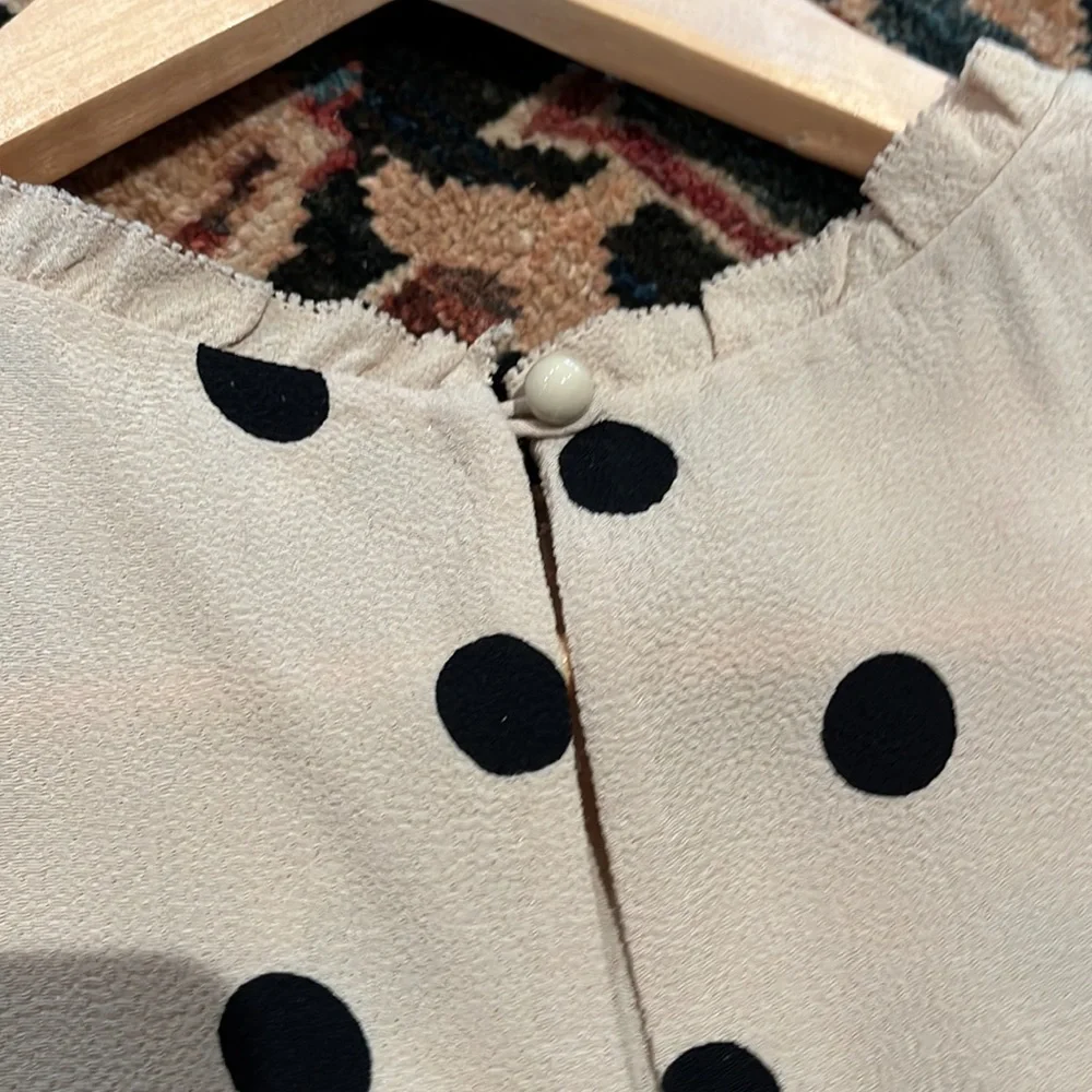 Kate spade poka dot viscose shirt - Picture 3 of 4